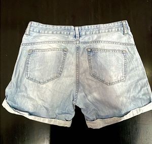 Light Wash Denim Shorts