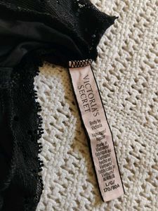 victoria's secret Black Lace Trim Briefs