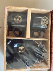 Stylish Black Coffee Mugs Set