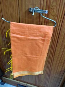 Vibrant Orange Saree