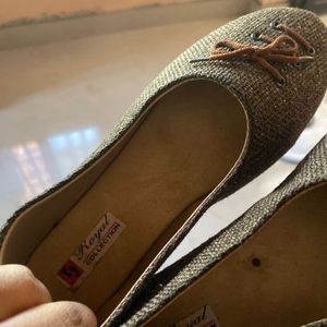 Tweed Lace-Up Flats