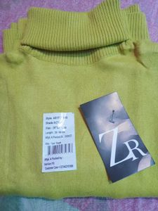 Yellow Turtleneck Sweater