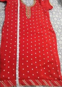 Red Polka Dot Kurta
