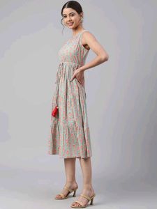 Beautiful Printed Tiered Dress
