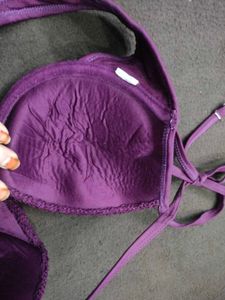 Purple Crochet Bikini Top 🤎
