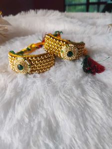 Exquisite Gold Beaded Bracelets