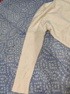 Cream V-Neck Long Sleeve Sweater and new shampoo