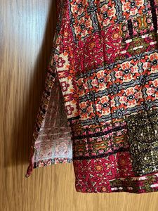 Vibrant Patchwork Print Kurta