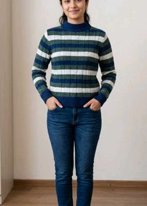 Unisex Classic Striped Winter Knit Sweater