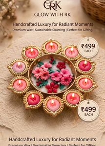 Handcrafted Luxury Floral Scented Candles