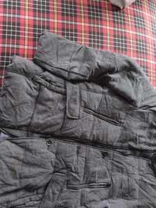 Men's Grey Padded Jacket