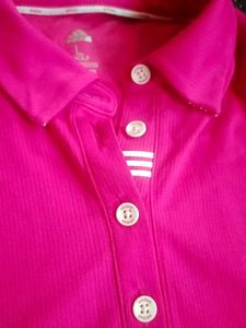 Adidas Hot Pink Polo Shirt