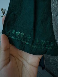 Emerald Green chikankari Kurta