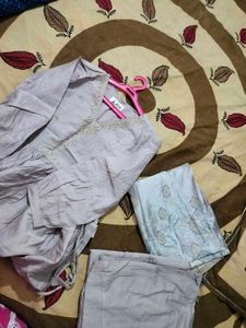 Beautiful Lilac kurta set