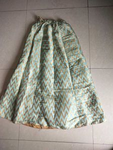 Zigzag Print Ethnic Skirt