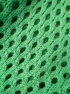 h&amp;m Green Crochet Knit Sweater