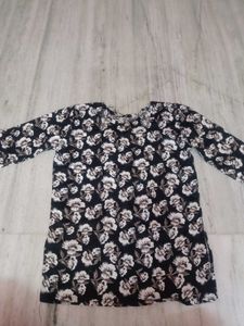 Stylish Floral Print Short Top