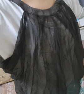 Y2k Vintage 2000s Sheer Brown Halter Flowy Top