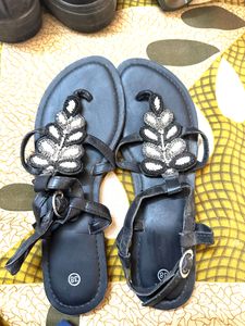 Aditya Birla Black Sandal Unused