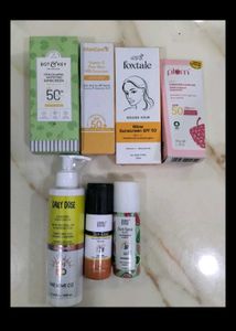 Sunscreens different brands 1pc