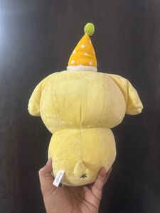 Cute Pompompurin Plush Toy with Birthday Cake