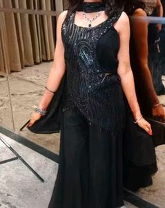 Stunning Black party wear dress for girls,  3 piec