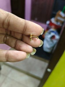 Gold Dragonfly Nose Pin