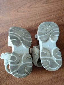Chunky White Platform Sandals