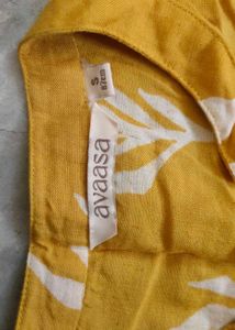 Avaasa Set brand Yellow Floral Print Kurta