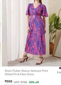 Shein Flutter Sleeve beautiful  Dress