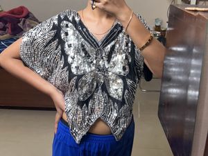 Silk Sequin Top