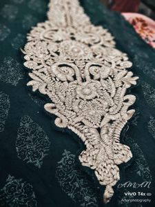 Embroidery Patch In Silver Colour