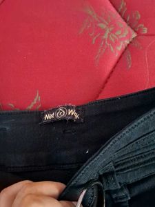 Stylish Black Printed Jeans