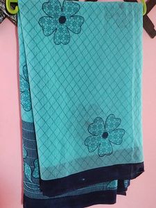 Georgette Saree New No Tag