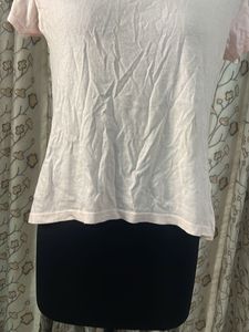 Soft Pink V-Neck T-Shirt