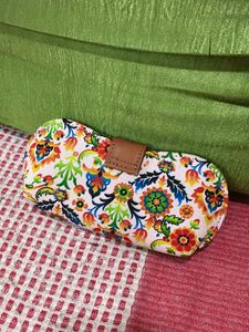 Boho Floral Print Glasses Case