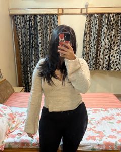 Cozy Knit Wrap Top