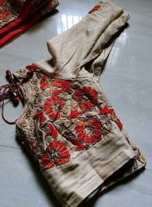 Embroidered Silk Blouse