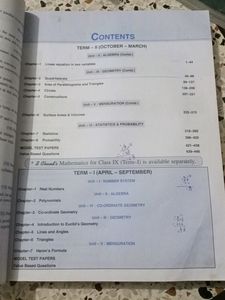 Class 9th S Chand Mathematics Combined Term 1,2