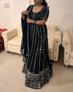 handmade lehnga 🪷 mirror work all over ⭐️