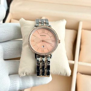 Fossil Rose Gold Watch with Crystal Accents