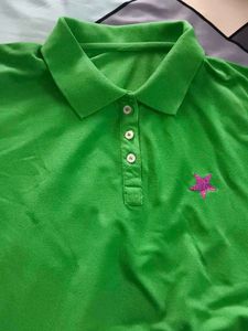 Bright Green Collared Polo t-Shirt