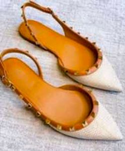 Studded Slingback Flats 36 Size