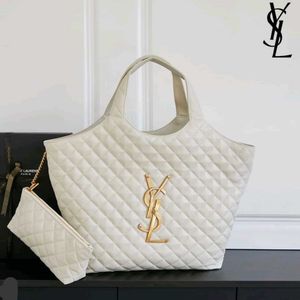 YSL ICARE MAXI CARRE-QUILTED SHOPPING BAG*