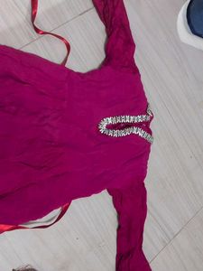 Beautiful Magenta stylish gown
