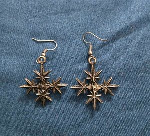snowflake starbust earrings