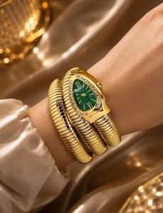 Luxury Snake Gold Watch
