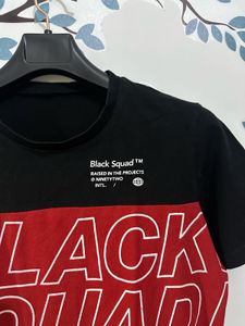 Men's Black Squad T-Shirt (EUROPE)