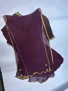 Embellished Georgette Kurta Sharara Set