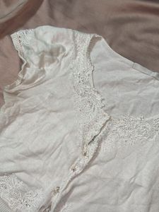 Elegant White Lace Cardigan